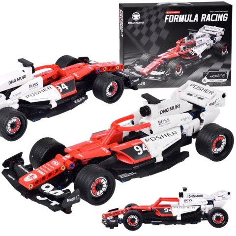 Klocki techniczne BOLID Formuła 1 276ele napęd pull-back naklejki ZA5729